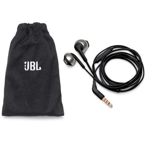 Earbud JBL T205 / Pure Bass sound / Mic / Black