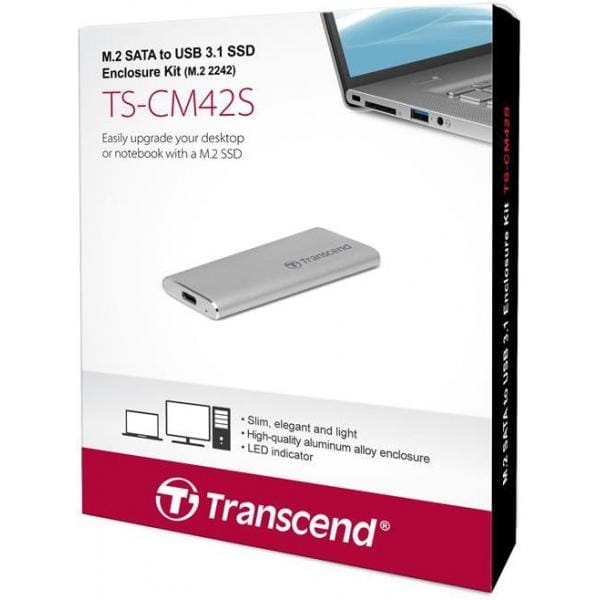 External case Transcend TS-CM42S / M.2 SSD 2242 /
