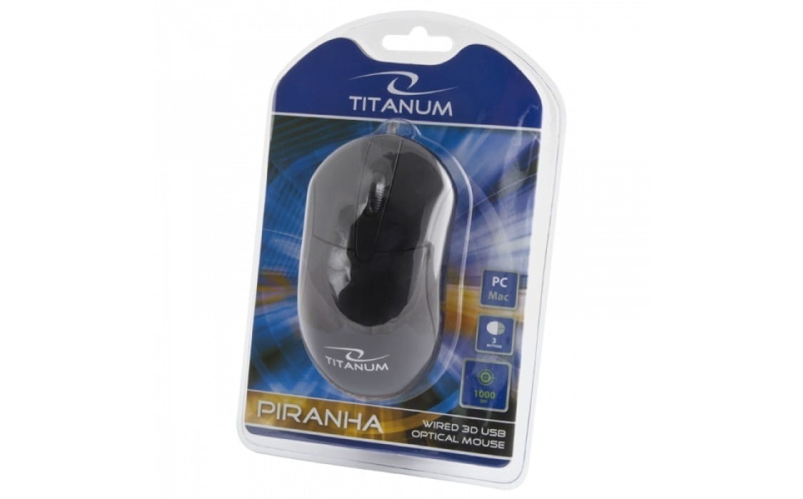 Mouse TITANUM PIRANHA TM107 / 1000DPI /