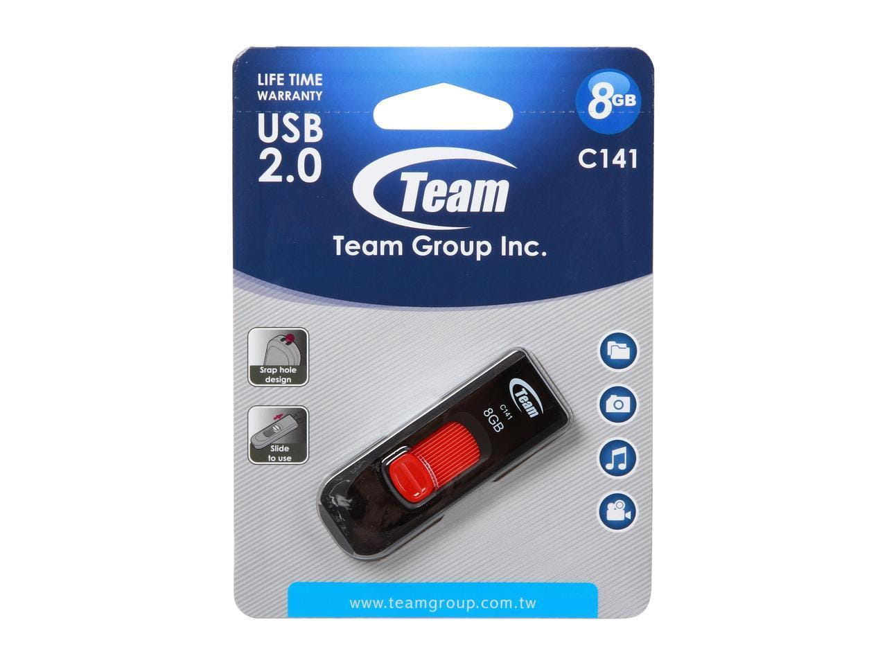 USB Team Group C141 / 8GB / TC1418GR01 /