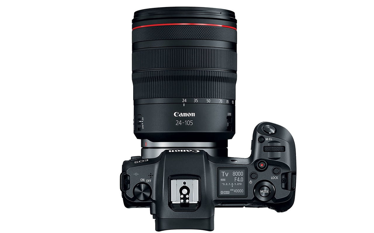 Camera KIT Canon EOS R / Mirrorless Full frame / RF 24-105mm f/4L IS USM / Adapter Canon EOS R for Lenses EF & EF-S / 3075C060 /