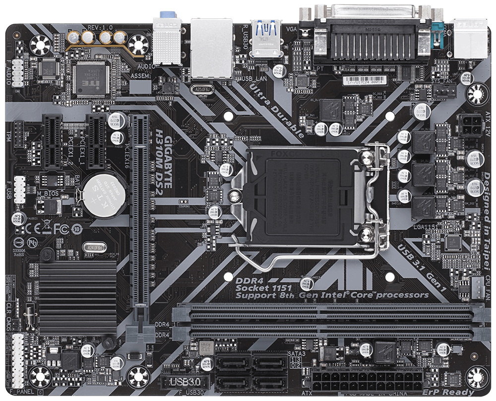 MB GIGABYTE H310M DS2 / S1151 / Intel H310 / mATX / DDR4 /