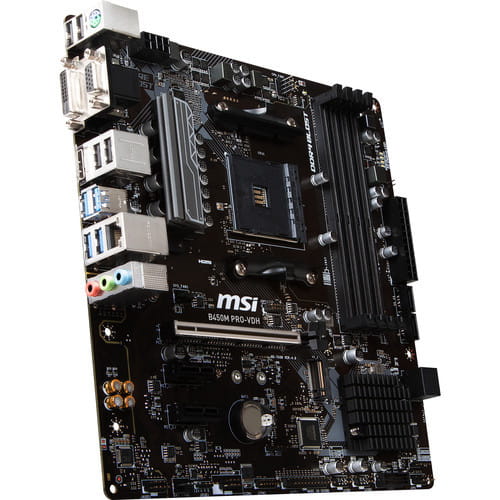 MB MSI B450M PRO-VDH V2 / mATX / Socket AM4 / AMD B450 / Dual 4xDDR4-3466 /