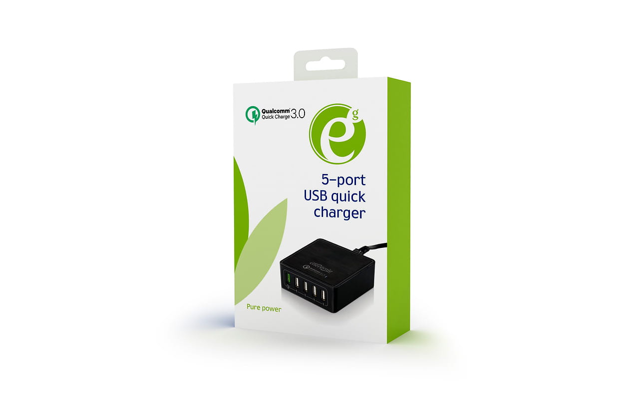 Charger Gembird EG-UQC3-02 / 5-port USB /