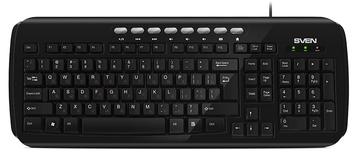 Keyboard Sven KB-C3050 / 8 multimedia keys /