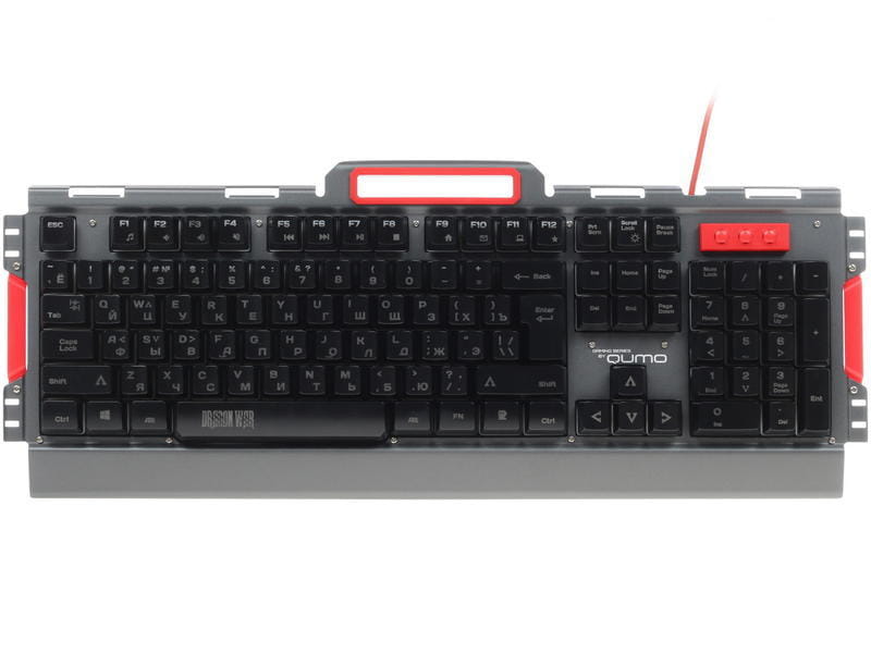 Keyboard Qumo Prime K39 / Metall plate / 12 Fn hotkeys / 7 colors backlight /