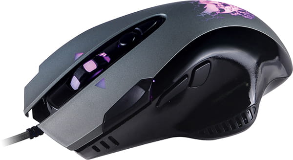 Mouse Qumo Devastator / Optical / 1200-3200 dpi / 8 buttons / Soft Touch /