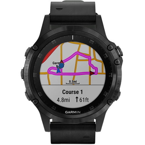 GARMIN Fenix 5 Plus Sapphire / Black with Black / 010-01988-01 /