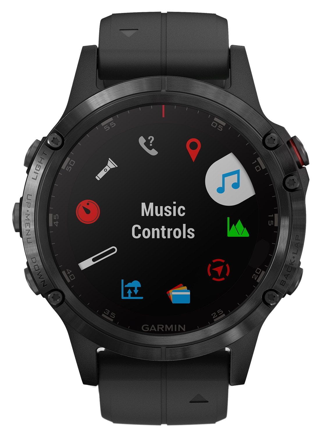 GARMIN Fenix 5 Plus Sapphire / Black with Black / 010-01988-01 /