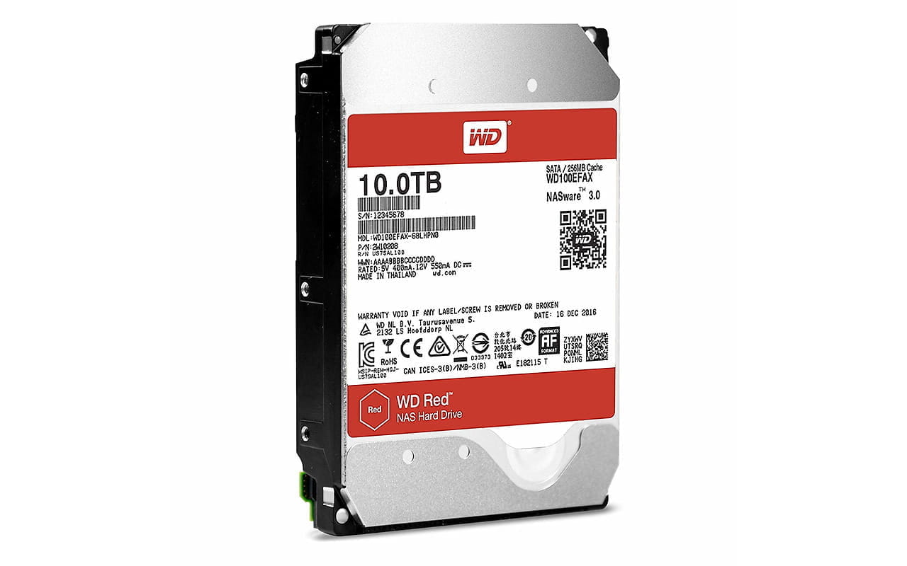 3.5" HDD Western Digital Red / WD100EFAX / 10.0TB / 256MB /