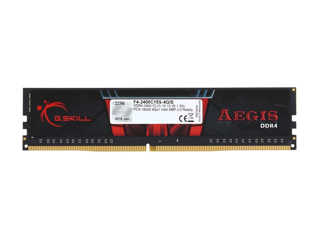 RAM G.Skill Aegis F4-2400C15S-4GIS / 4GB / DDR4 / 2400MHz / CL15 /
