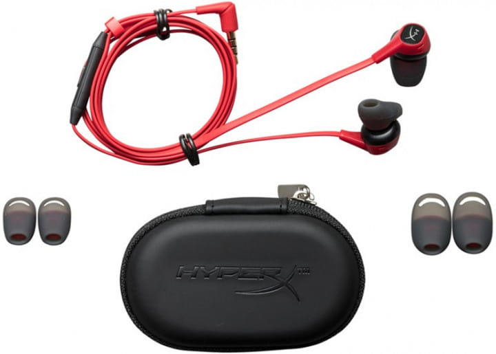 Headset Kingston HyperX Cloud Earbuds / HX-HSCEB-RD / Red