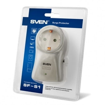 Surge Protector Sven SF-S1 / 1 Sockets /