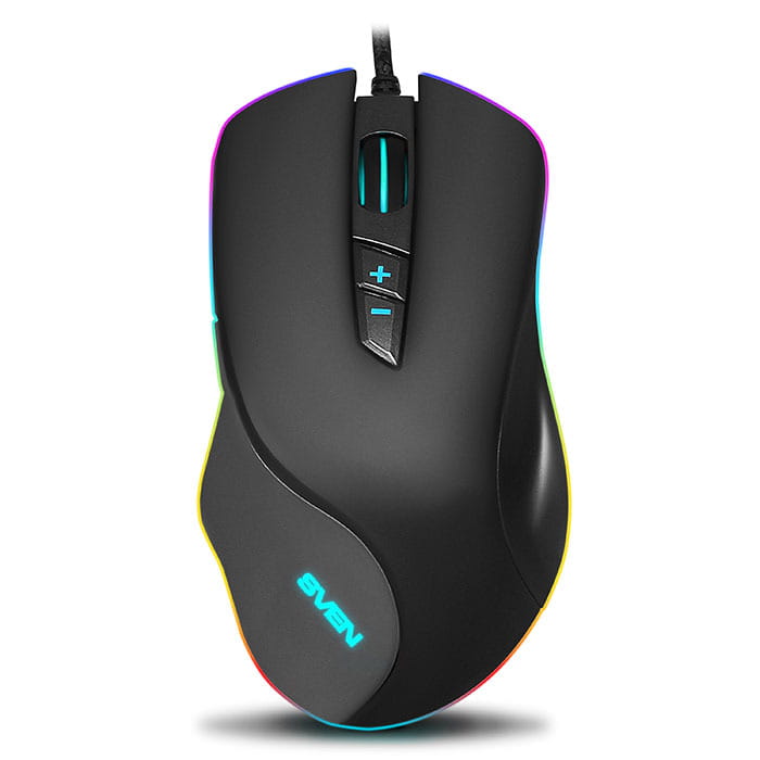 Mouse SVEN RX-G970 / Gaming / Optical / Soft Touch / RGB / Black