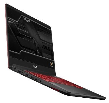 Laptop ASUS FX705GD / 17.3" FullHD / i5-8300H / 8Gb DDR4 / 128Gb SSD + 1.0Tb HDD / GeForce GTX 1050 4Gb / No OS / Black