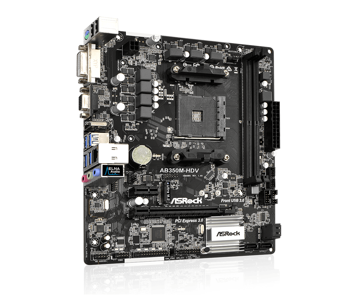 ASRock AB350M-HDV Socket AM4