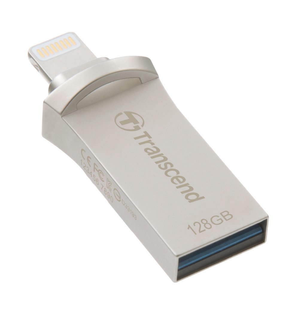 USB Transcend JetDrive Go 500 / 128GB / OTG / Lightning + USB3.1 /