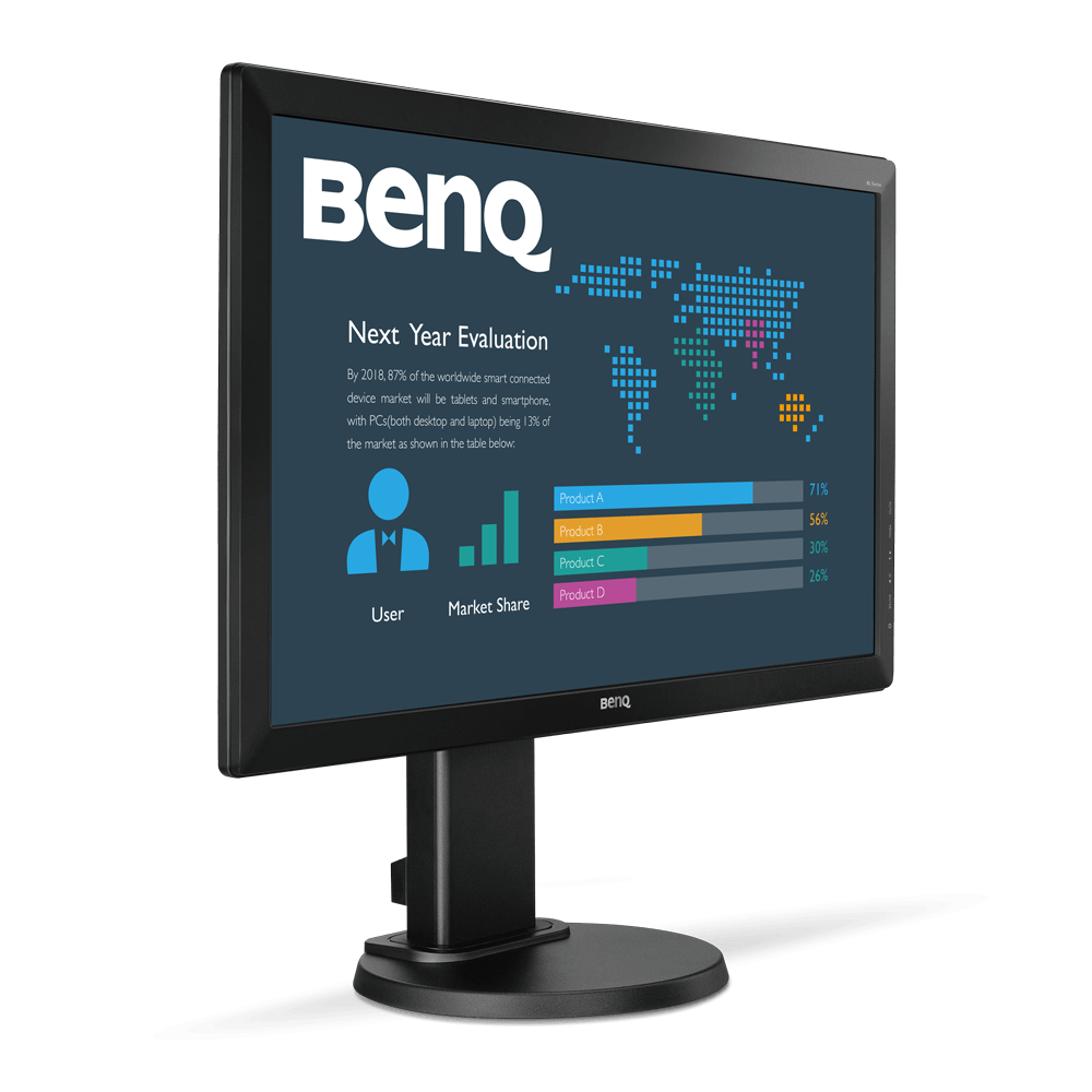 Monitor BenQ BL2405PT / 24.0" FullHD / 2ms / 250cd / LED12M:1 / Pivot /