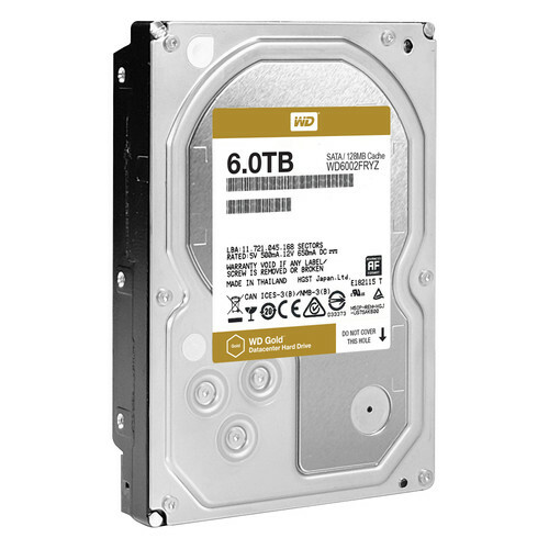 3.5" HDD WesternDigital Gold Enterprise Class / 6.0TB / SATA / 128MB / WD6002FRYZ
