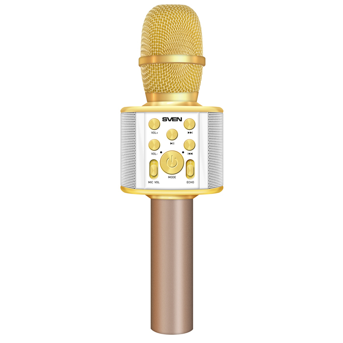Microphone Sven MK-950 / Karaoke / Bluetooth / 1200mAh / Gold