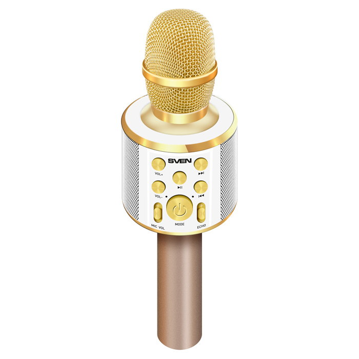 Microphone Sven MK-950 / Karaoke / Bluetooth / 1200mAh / Gold