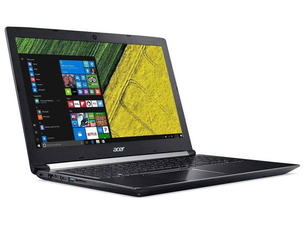 Laptop Acer Aspire A715-72G/ 15.6" FullHD / i7-8750H / 16Gb DDR4 RAM / 256GB SSD + 1.0TB HDD / GeForce GTX 1050Ti 4Gb DDR5 / Linux / NH.GXCEU.040 /