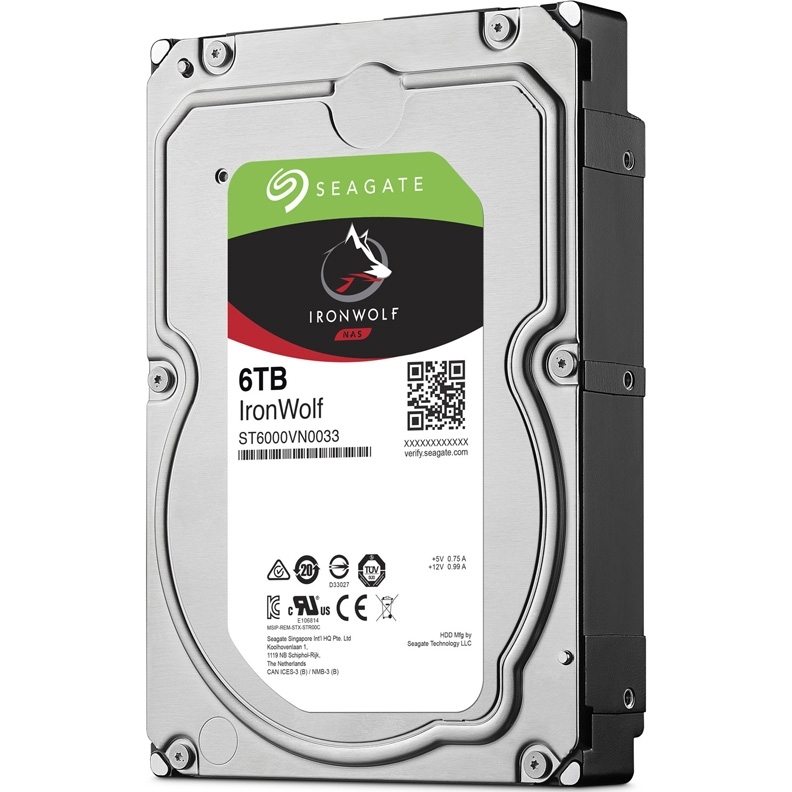 3.5" HDD Seagate IronWolf NAS / 6.0TB / 7200rpm / 256MB / SATAIII / ST6000VN0033