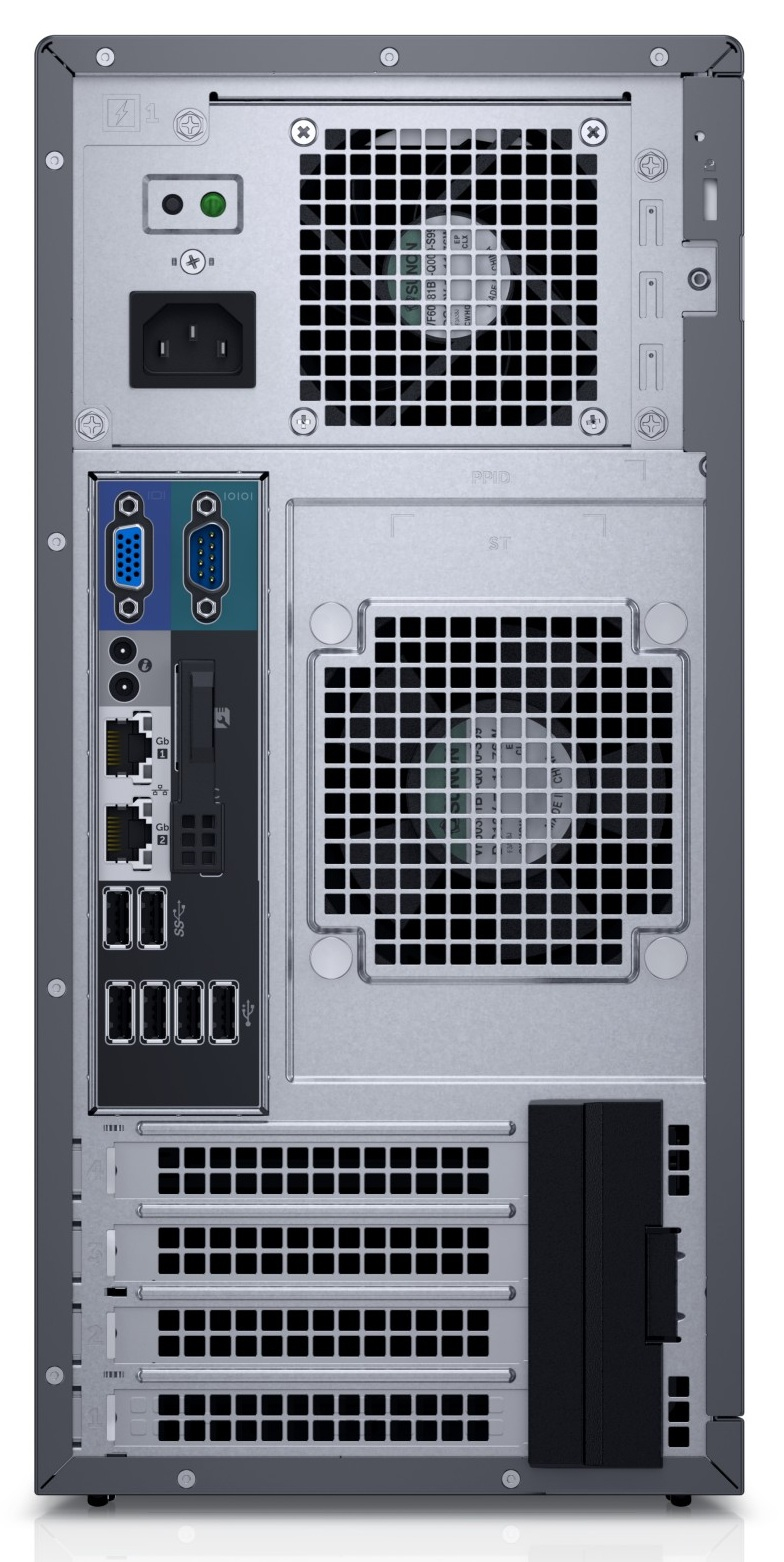 DELL PowerEdge T130 / Tower / Intel Xeon E3-1220 v6 / 8GB DDR4 UDIMM RAM / 2.0TB 7.2K RPM NLSAS / 290W cabled PSU /