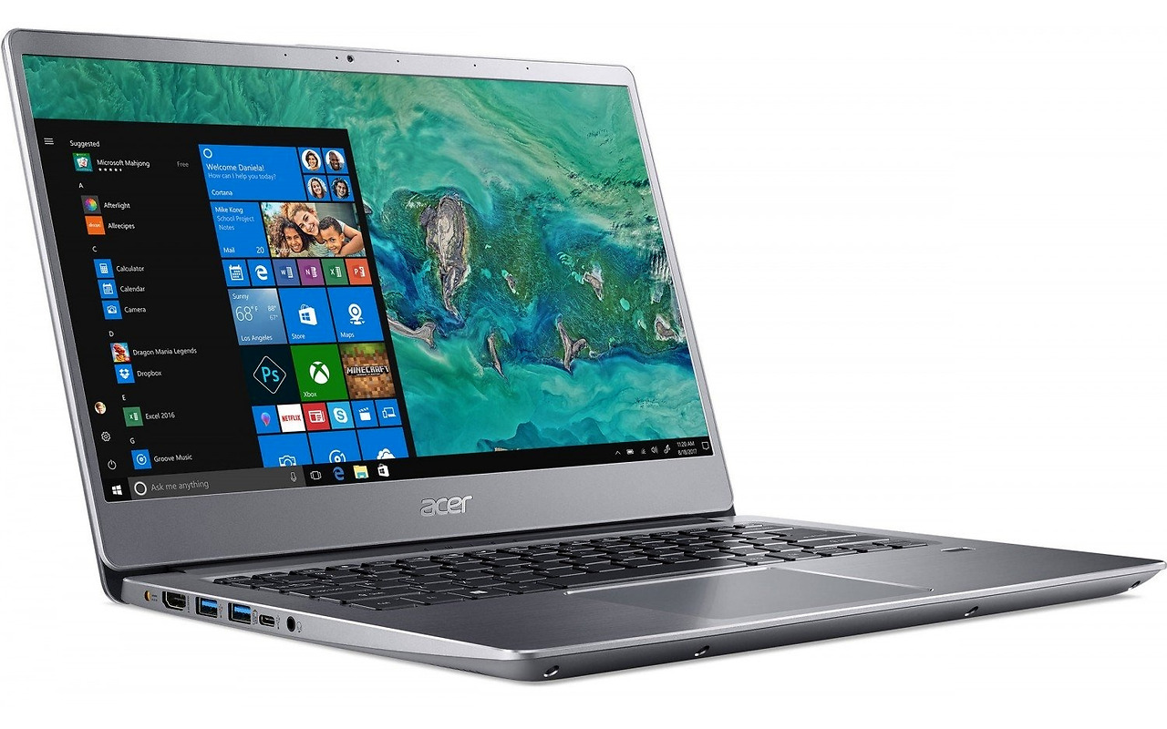 Laptop ACER Swift 3 / 14.0" IPS FullHD / i7-8565U / 12Gb DDR4 / 512Gb SSD / Intel UHD Graphics 620 / SF314-56 / NX.H4CEU / Windows