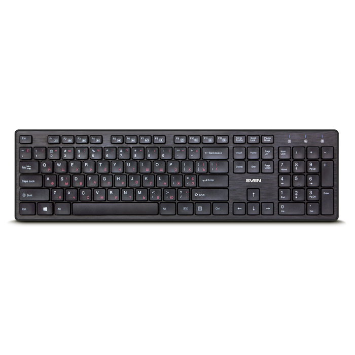 Keyboard Sven KB-E5800W / Slim / Wireless / Black