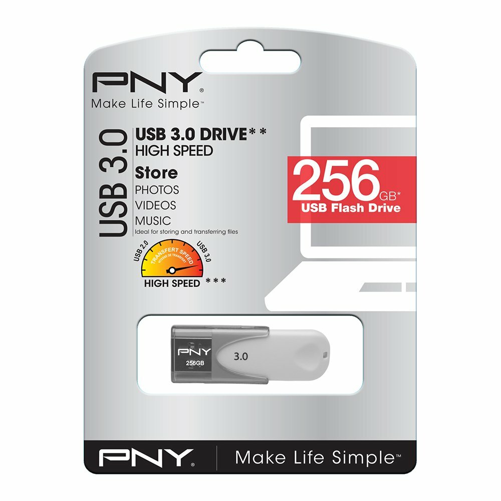 USB 3.0 PNY Attache 4 / 256GB / FD256ATT430-EF /