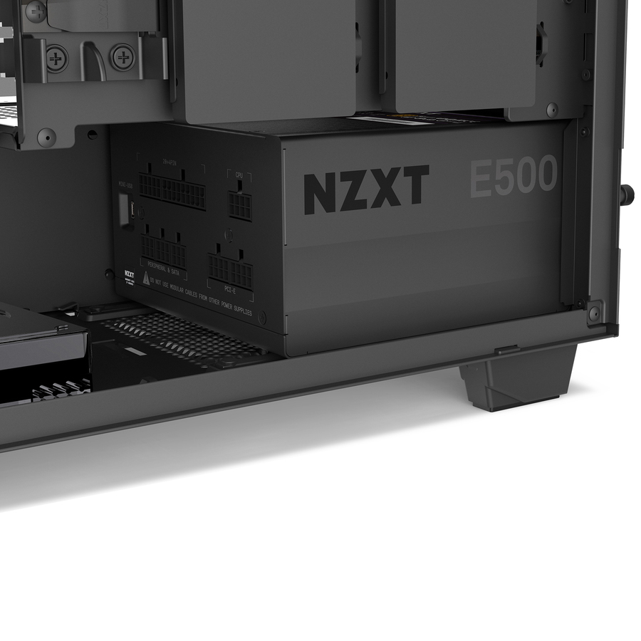 PSU NZXT E500 / 500W / 80+ GOLD Modular / USB Monitoring / NP-1PM-E500A-EU /