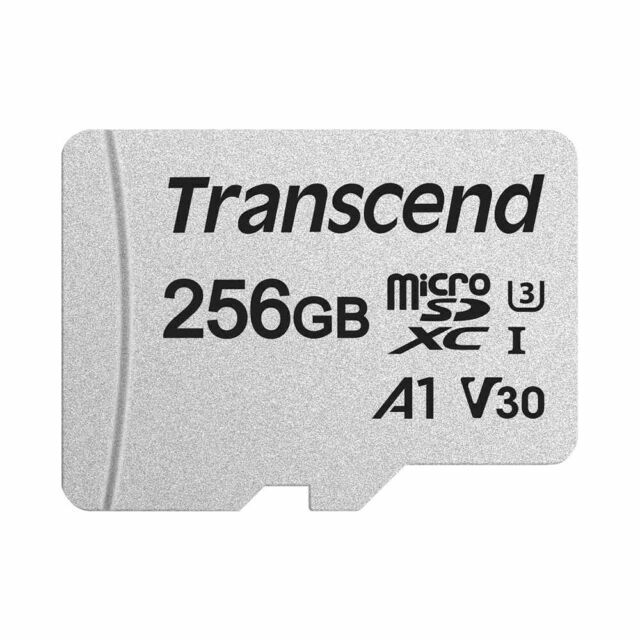 MicroSD Transcend TS256GUSD300S / 256GB / SD adapter /