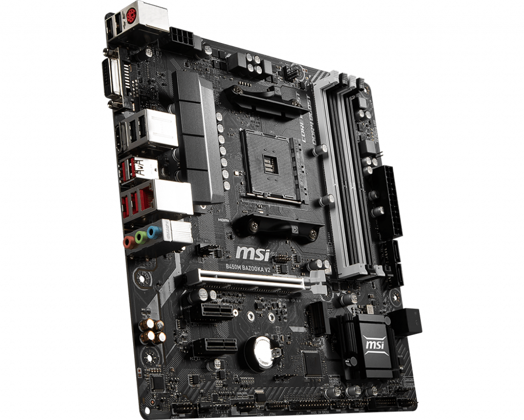 MB MSI B450M BAZOOKA V2 / Socket AM4 / AMD B450 / mATX /