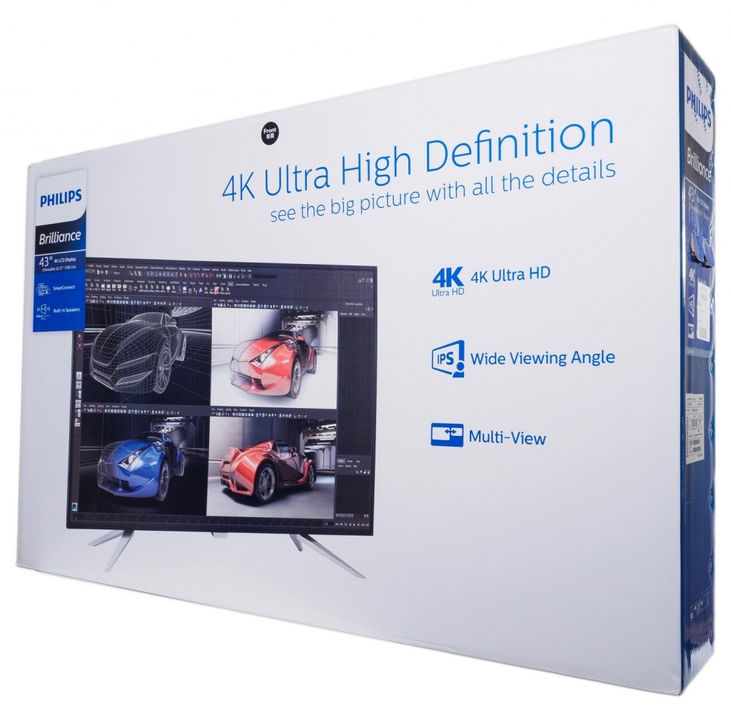 Monitor Philips BDM4350UC / 43.0" IPS 4K-UHD / 5ms / 300cd / LED50M:1 /