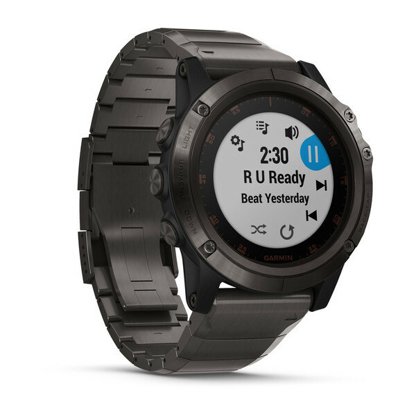 Garmin FENIX 5X PLUS SAPPHIRE / CARBON GREY DLC TITANIUM WITH DLC TITANIUM BAND / 010-01989-05 /