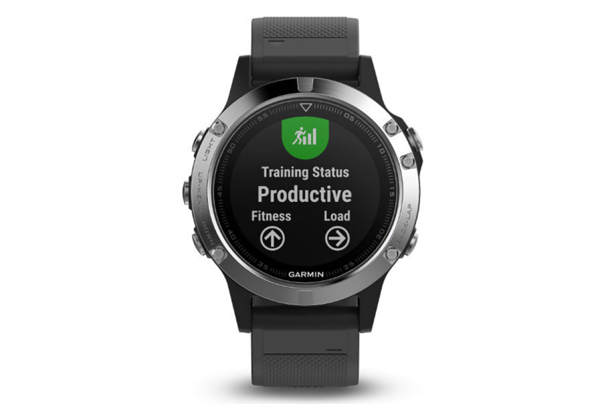 Garmin FENIX 5 GLASS BLACK - SILVER GPS / 010-01688-03 /