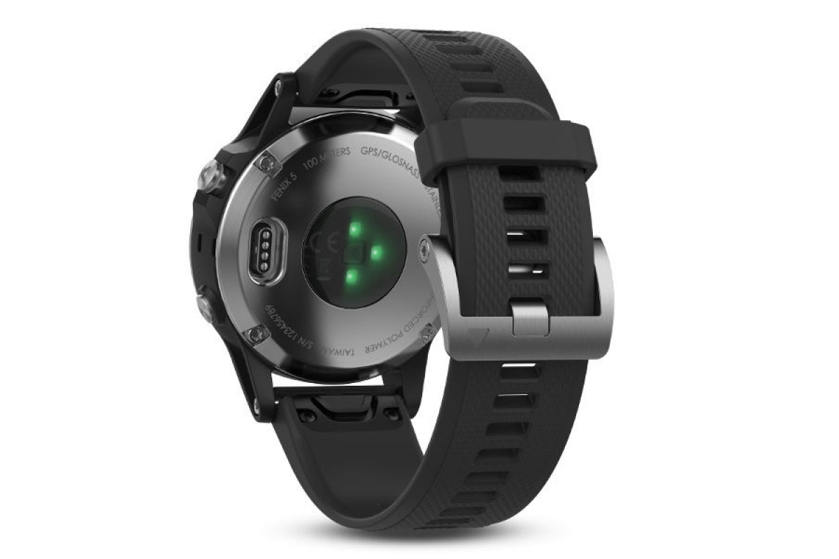 Garmin FENIX 5 GLASS BLACK - SILVER GPS / 010-01688-03 /