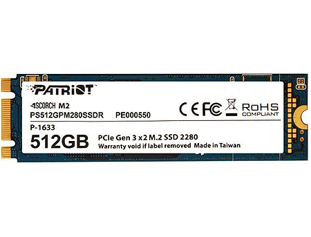 M.2 NVMe SSD Patriot Scorch PS512GPM280SSDR / 512GB / 2280 /