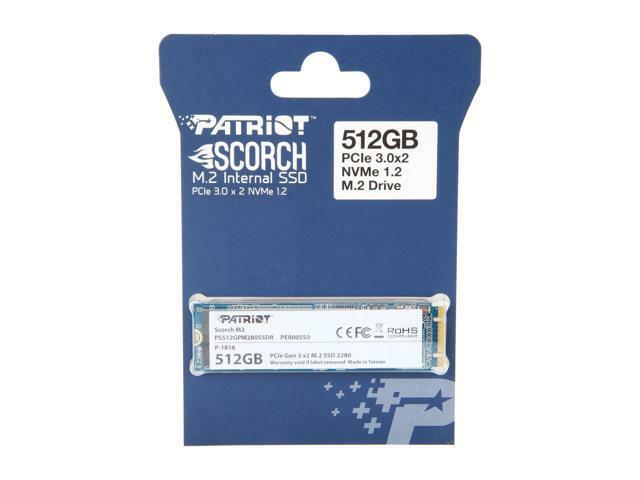 M.2 NVMe SSD Patriot Scorch PS512GPM280SSDR / 512GB / 2280 /