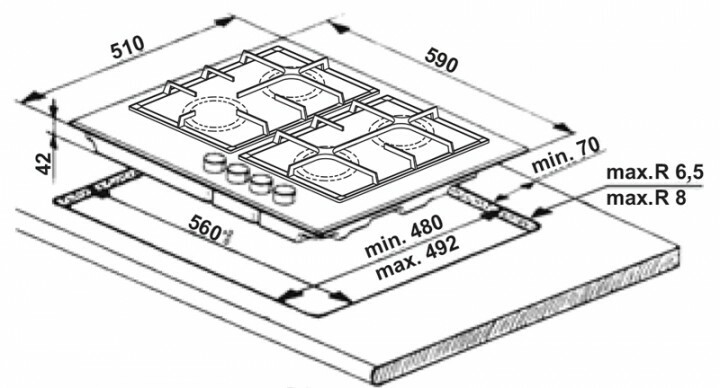 Whirlpool GOS 6415/NB / Black