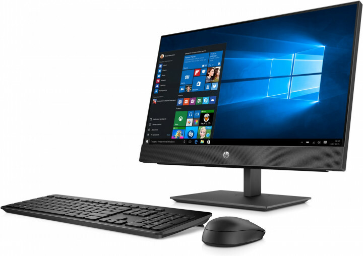 AiO HP ProOne 440 G4/ 23.8" FullHD/ i5-8500T / 8GB RAM / 256GB SSD / DVD / USB Slim keyboard & Mouse / Windows 10 Pro / 4HS09EA /