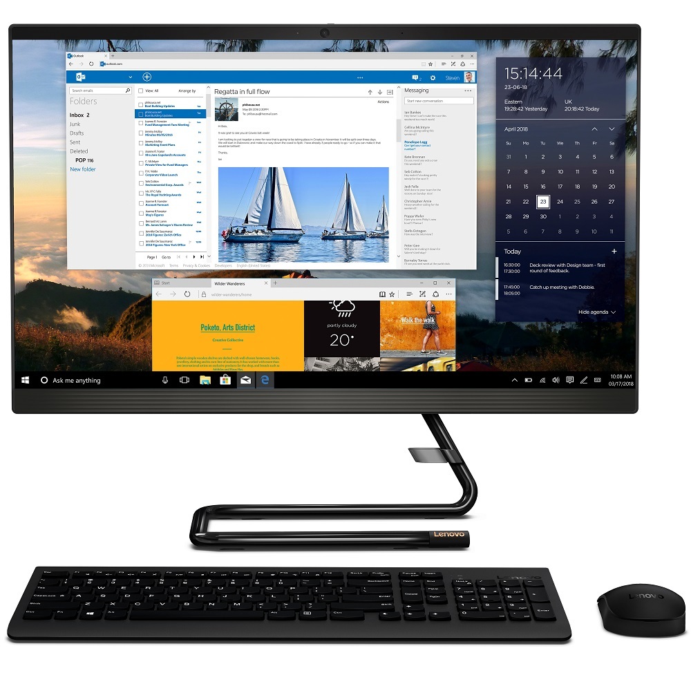 AIO Lenovo Ideacentre A340-22IGM / 21.5" FullHD /  Intel Core i3-8145U / 4GB DDR4 RAM / 1.0TB HDD / Intel UHD Graphics 620 / no OS / F0E8000MRK /