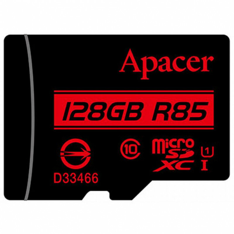 MicroSD Apacer 128GB / SD adapter / AP128GMCSX10U5-R /