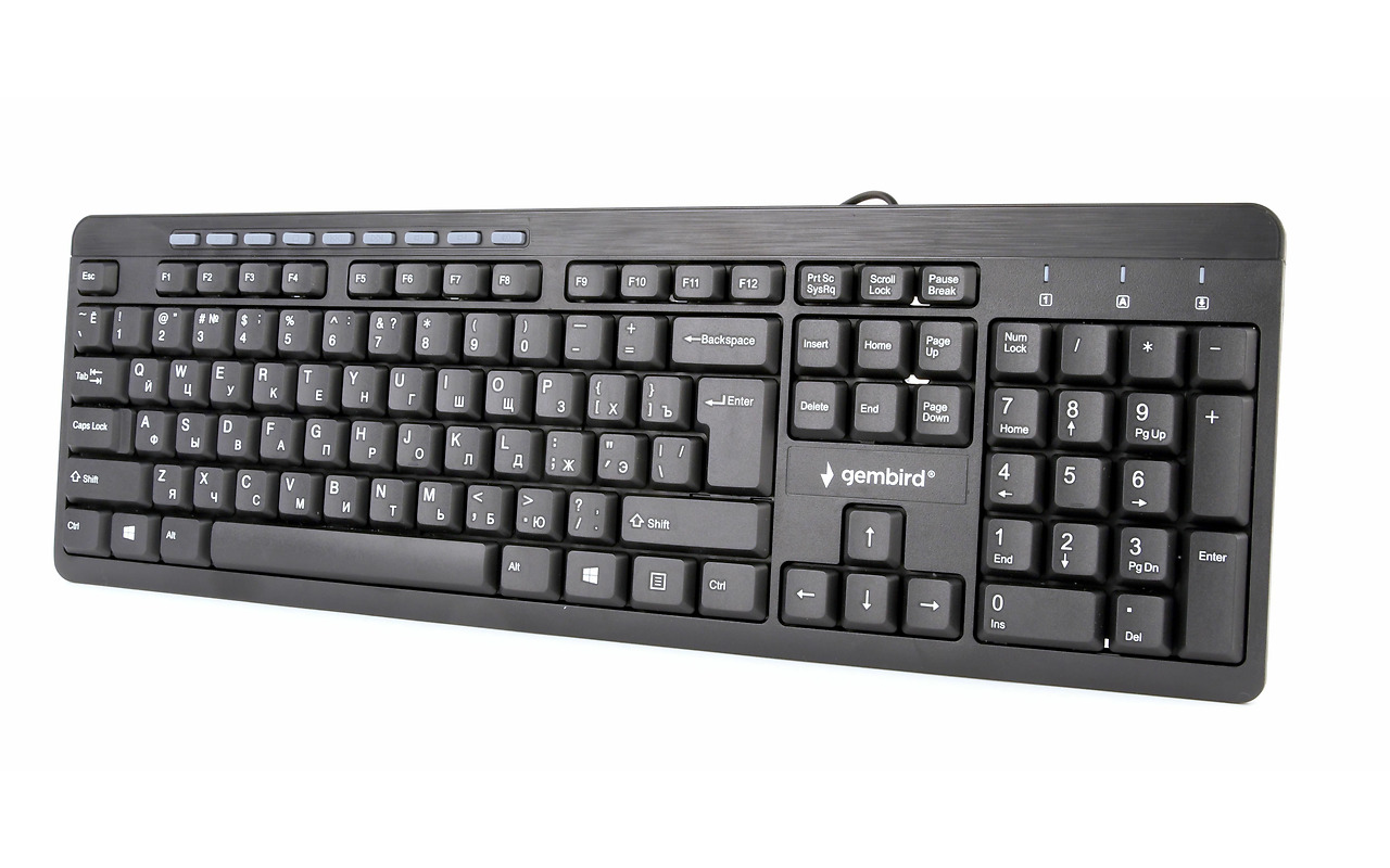 Keyboard Gembird KB-UM-106-RU / Silent /