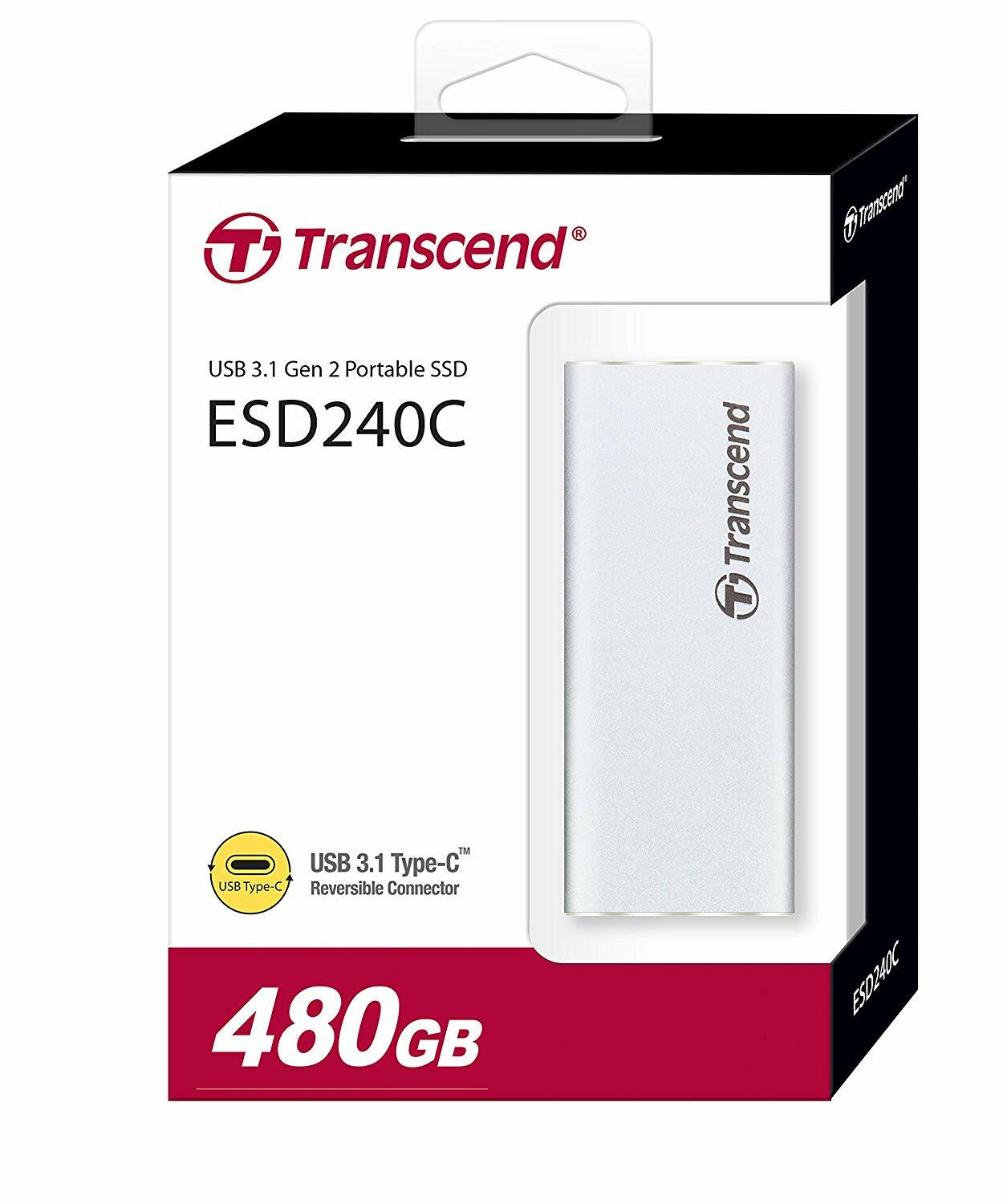 USB Transcend ESD240C / 480GB / M.2 External SSD / TS480GESD240C /
