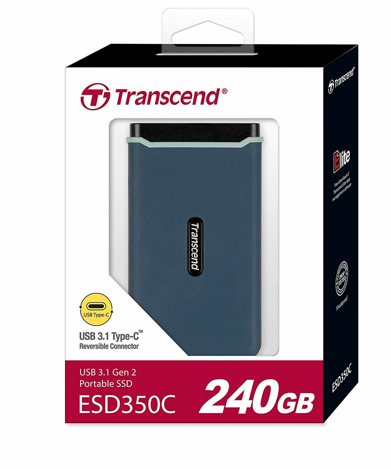 USB Transcend ESD350C / 240GB / M.2 External SSD / TS240GESD350C /