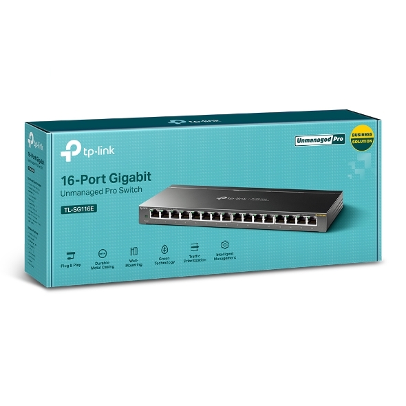 Switch TP-LINK TL-SG116E / 16-Port Gigabit /
