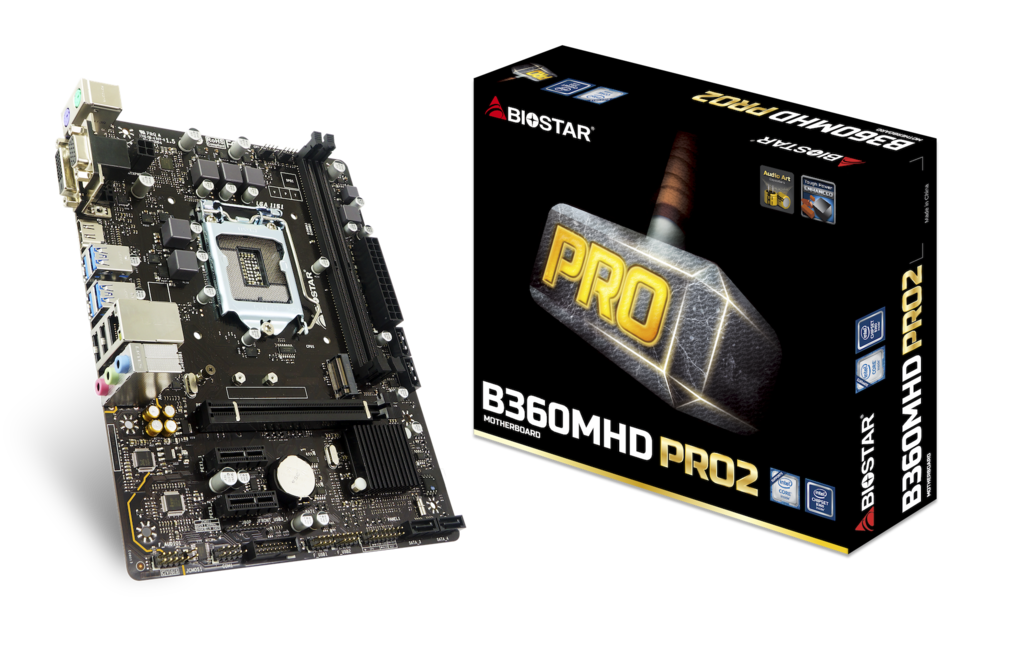 MB Biostar B360MHD PRO2 / Socket 1151 / Intel B360 / 2xDDR4-2666 / mATX /