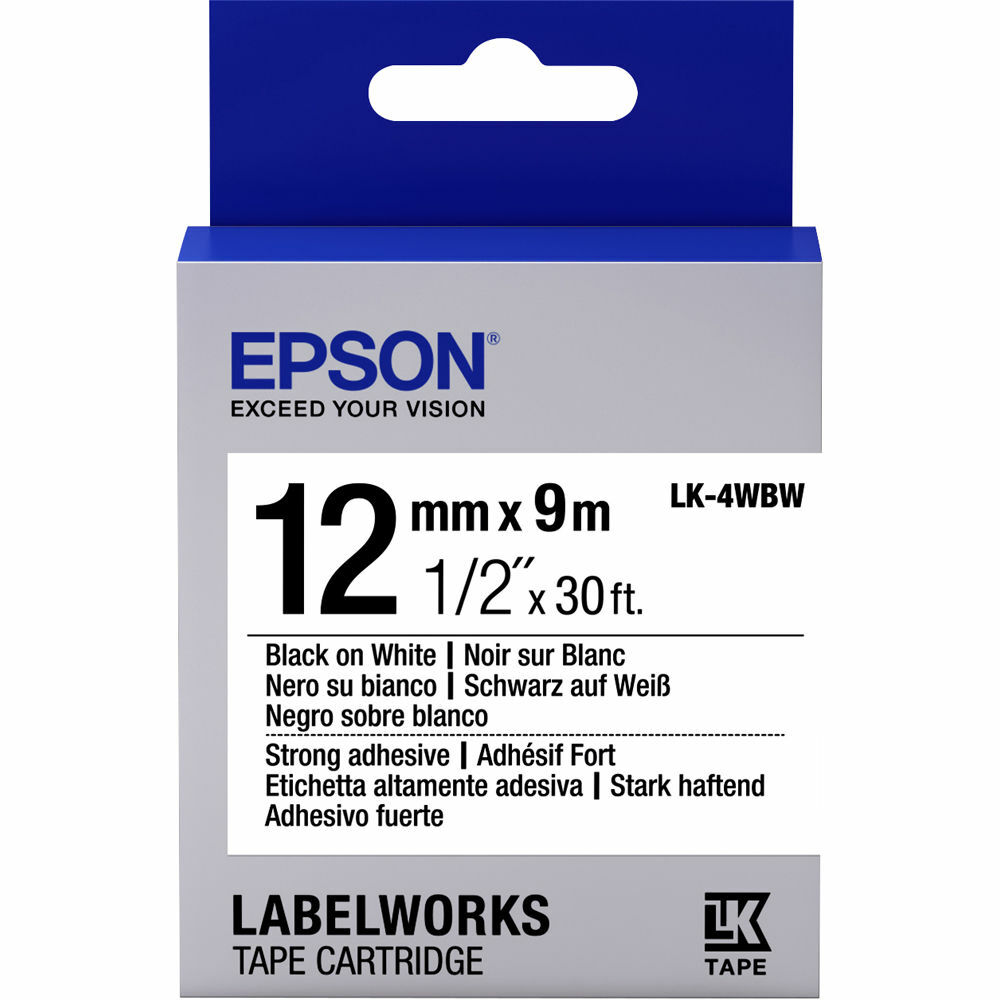 EPSON C53S654016 / LK-4WBW / 12mm / 9m
